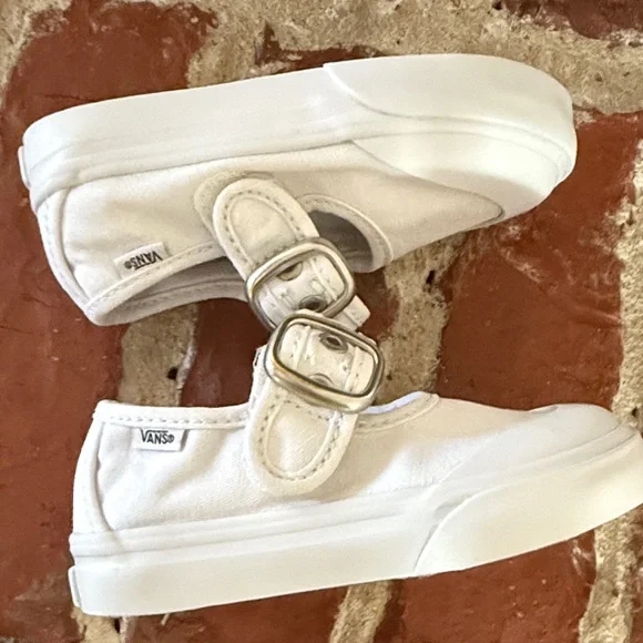 Vans White Toddler Shoes girls Mary Jane style - Picture 4 of 7